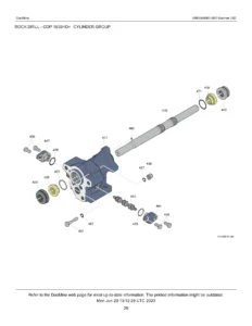Atlas Copco Boomer 282 Spare Parts List 8999344900-001 - COP 1838HD+ Rock Drill & Carrier 15E Parts Catalogue PDF