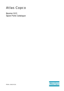 Atlas Copco Boomer S1D Spare Parts Catalogue 8999151300 - PDF Download