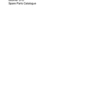 Atlas Copco Boomer S1D Spare Parts Catalogue 8999151300 - PDF Download