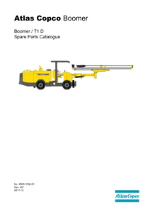 Atlas Copco Boomer T1 D Spare Parts Catalogue - PDF Download