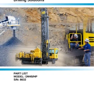 Atlas Copco DM45 HP Drill Parts List Manual - Serial 8632 PDF