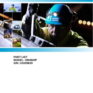 Atlas Copco DM45-HP Drilling Rig Parts Manual 2013 - SN US009639 PDF