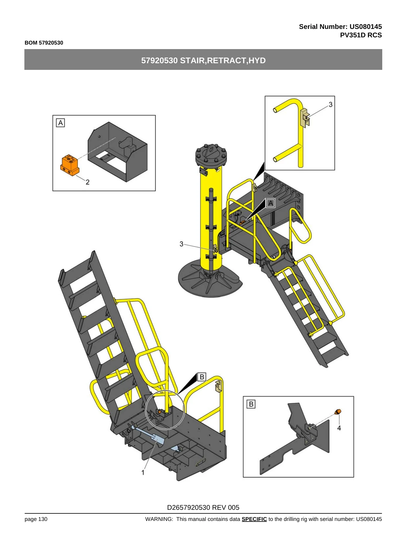 Atlas Copco PV351D RCS Drilling Rig Parts Manual - Full Part List PDF for Serial US080145 - Image 3