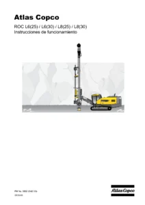 Atlas Copco ROC L6(25) L6(30) L8(25) L8(30) Instrucciones de Funcionamiento - Manual del Operador