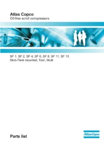 Atlas Copco SF 1 - SF 15 Scroll Compressor Parts Manual PDF Download