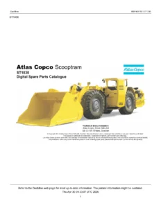 Atlas Copco Scooptram ST1030 Spare Parts List 8997426700 - PDF Parts Catalogue
