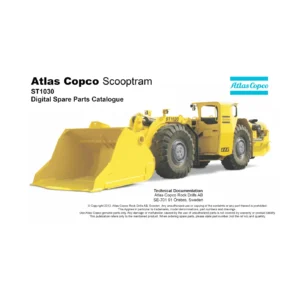 Atlas Copco Scooptram ST1030 Spare Parts List 8997426700 - PDF Parts Catalogue