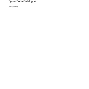 Atlas Copco Simba H157 Spare Parts Catalogue 8991 8097 00