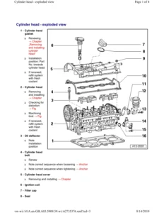 Audi A4 B6 1.8T BFB Engine Workshop Manual - Removal, Overhaul & Repair PDF