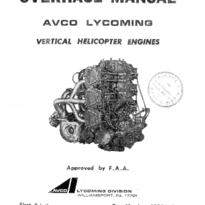 Avco Lycoming Vertical Helicopter Engines Overhaul Manual - 60294-8 (1967)