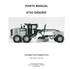 BELL 672G Grader Parts Manual 2010 - Illustrated Parts Catalog PDF