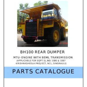 BEML BH100 Rear Dumper MTU Engine Parts Catalog 953PAR2306 - BEML Transmission PDF