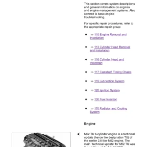 BMW 3 Series E46 Service and Repair Manual 1999-2001 with On-Board Diagnostics - PDF