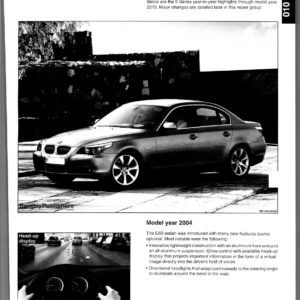 BMW 5 Series E60 E61 2004-2010 Bentley Service and Repair Manual PDF