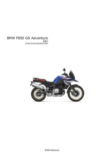 BMW F 850 GS Adventure K82 (0K01/0K03/0K00/0K04) Service Repair Manual