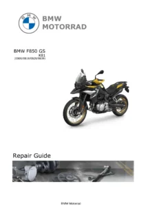 BMW F 850 GS K81 Service Repair Manual - Complete Workshop Guide PDF