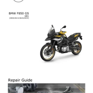 BMW F 850 GS K81 Service Repair Manual - Complete Workshop Guide PDF