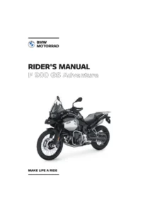 BMW F 900 GS Adventure Rider's Manual - Complete PDF Owner's Guide