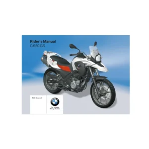 BMW G650GS Rider's Manual – PDF