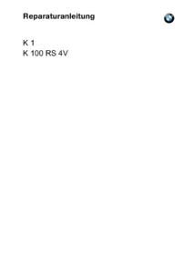 BMW K1 K100 RS 4V Reparaturanleitung β Werkstatthandbuch PDF