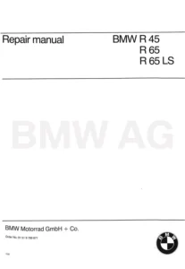 BMW R45, R65, R65 LS Motorcycle Factory Repair Manual