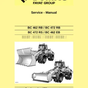 BOMAG BC462 RB BC472 RB RS BC462 EB Compactor Service Manual
