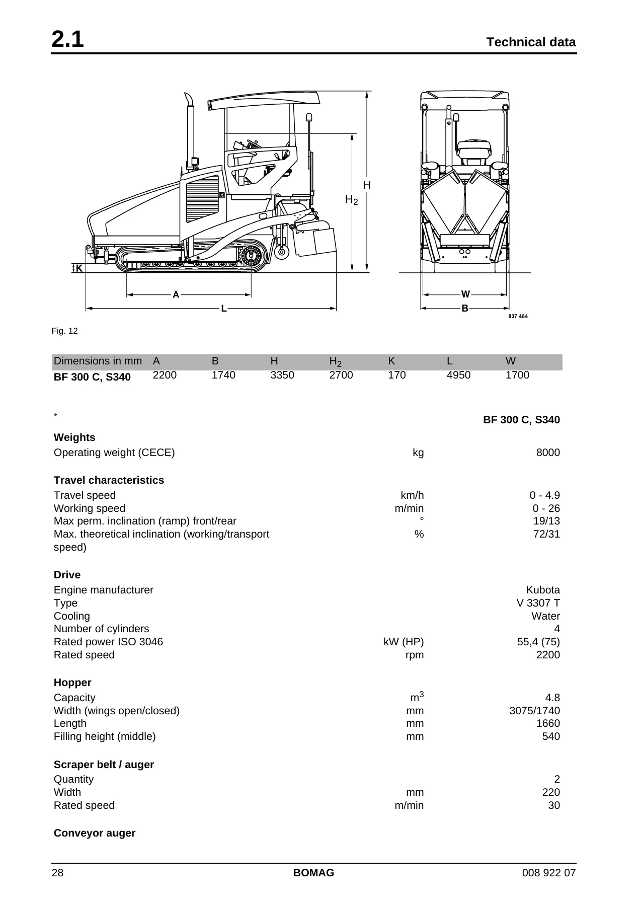 BOMAG BF 300 C Road Finisher Service Training Manual - Complete Workshop PDF - Image 2