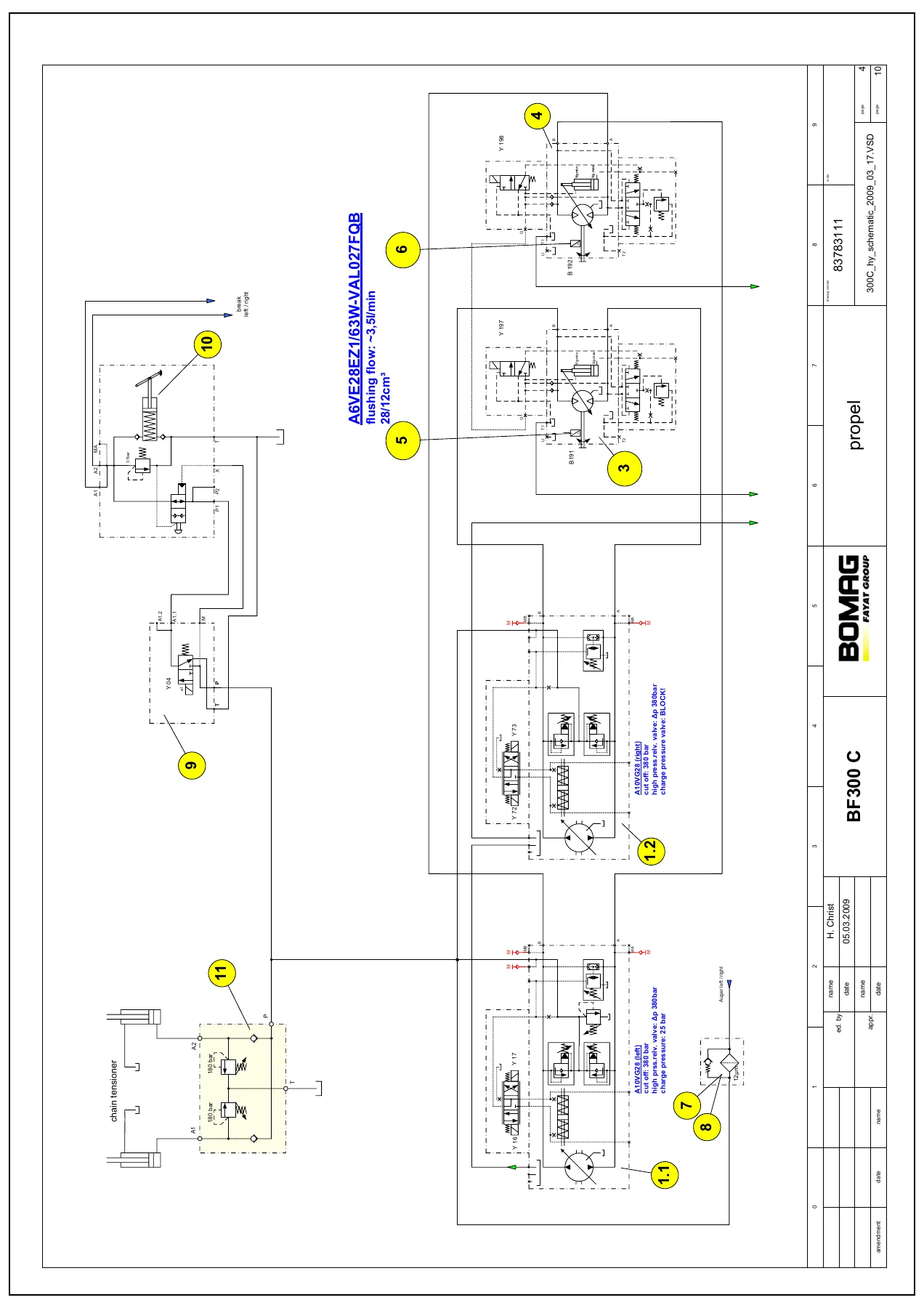 BOMAG BF 300 C Road Finisher Service Training Manual - Complete Workshop PDF - Image 3