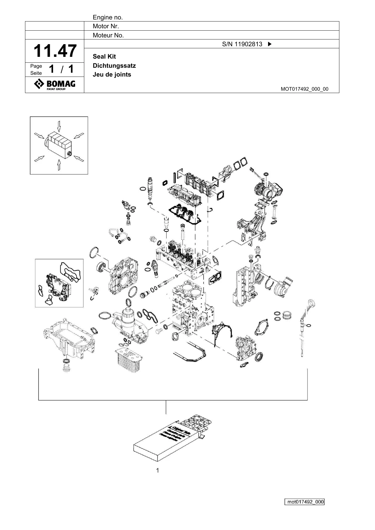 BOMAG BW 216 D-5 Vibratory Roller Spare Parts Catalogue - 2016-2018 - Image 3