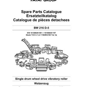 BOMAG BW 216 D-5 Vibratory Roller Spare Parts Catalogue - 2016-2018
