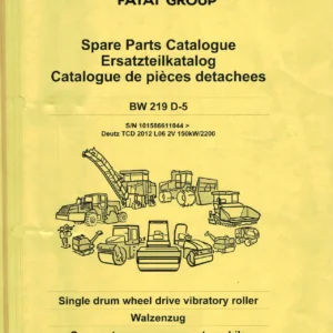 BOMAG BW 219 D-5 Spare Parts Catalogue 2019 - PDF Download
