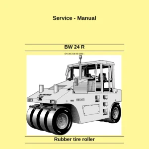 BOMAG BW 24 R Rubber Tire Roller Service Manual - PDF Workshop Repair Guide