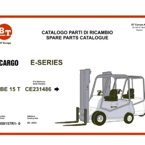 BT Cargo CBE 15 T Spare Parts Catalogue Manual - PDF Download