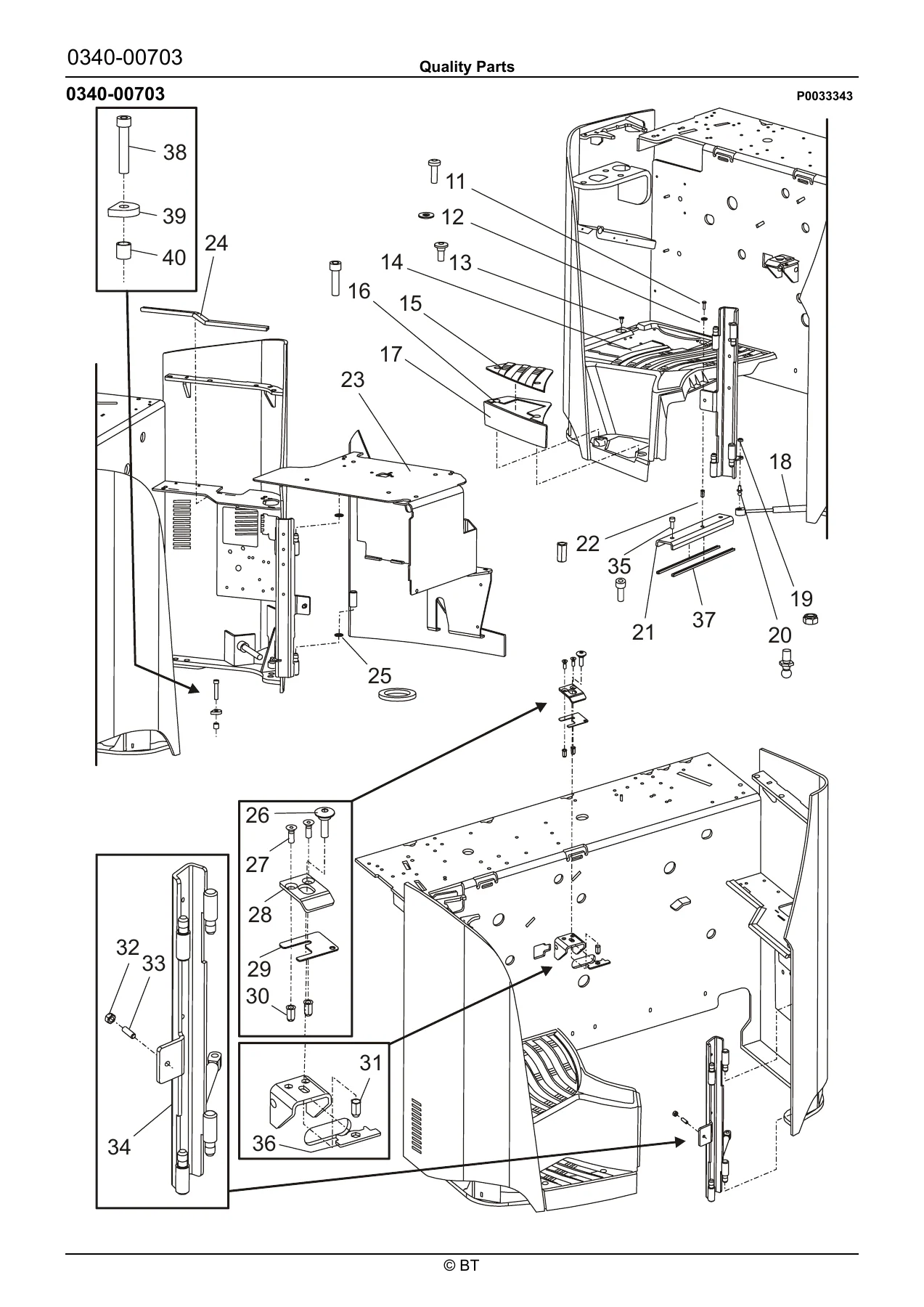 BT RRE140 RRE140C RRE140E RRE140EC Reach Truck Parts Catalogue 2009 PDF - Image 2