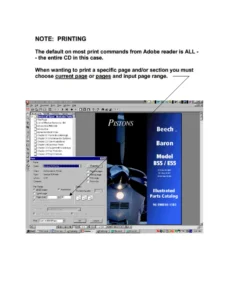Beechcraft Baron 55 Series Illustrated Parts Catalog Volume 1 (55, A55, B55, C55, D55, E55) - P/N 96-590010-13B3