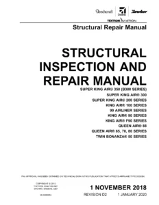 Beechcraft Structural Inspection and Repair Manual - King Air 90 100 200 300 350, Queen Air, 99 Airliner and Twin Bonanza - PDF