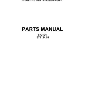 Bell B20D 6X6 & 6X4 ADT SuperTruck Parts Manual - Rev C PDF Download