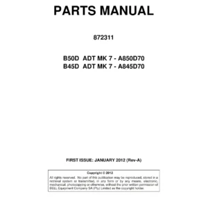 Bell B45D & B50D MK 7 ADT Parts Manual 2012 - Illustrated PDF
