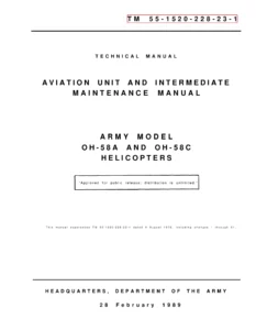 Bell OH-58A and OH-58C Helicopters Aviation Unit and Intermediate Maintenance Manual TM 55-1520-228-23-1