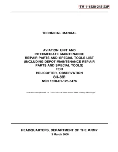 Bell OH-58D Kiowa Helicopter Repair Parts and Special Tools List Manual TM 1-1520-248-23P