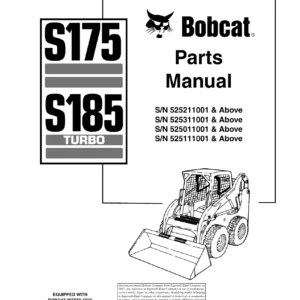 Bobcat S175 S185 Loader Parts Manual 6902826 PDF