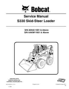 Bobcat S330 Skid-Steer Loader Service Manual 6987040enUS - PDF Download