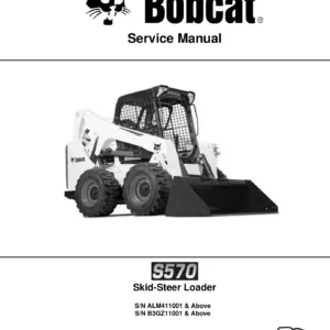 Bobcat S570 Skid-Steer Loader Service Manual 6990681enUS February 2019 PDF