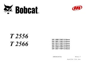 Bobcat T2556 T2566 Parts Catalogue 4850100 - Illustrated PDF