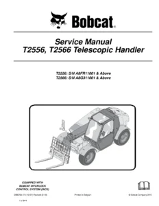 Bobcat T2556 T2566 Telescopic Handler Service Manual 6986764 Revised 2010 PDF