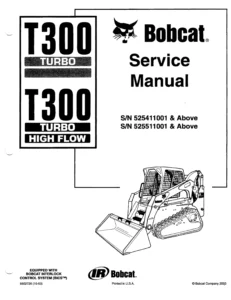 Bobcat T300 Turbo & High Flow Loader Service Manual PDF (6902726, Oct 2003)