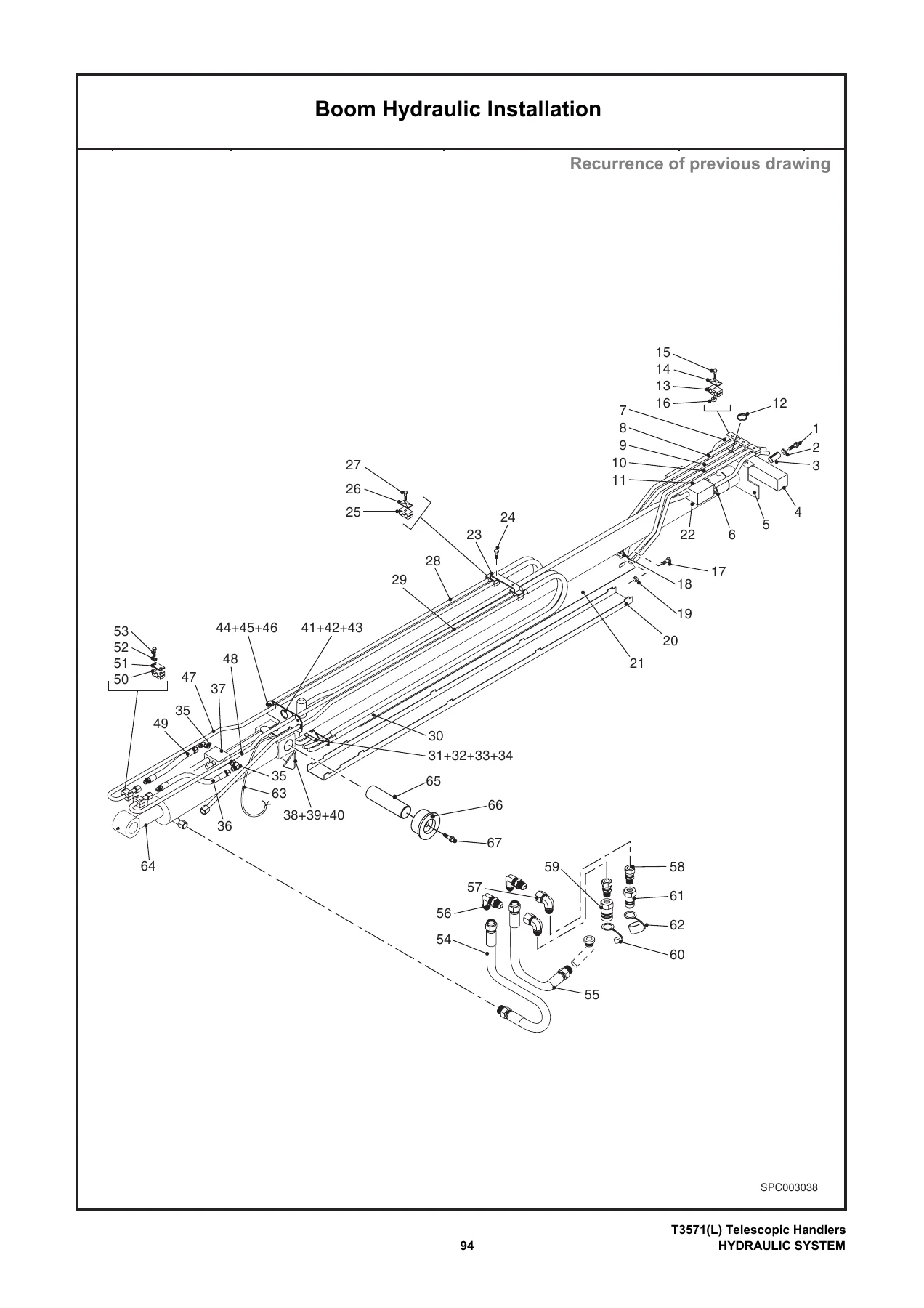 Bobcat T3571 T3571L Telescopic Handler Parts Manual - PDF Download - Image 2