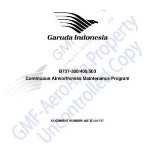 Boeing 737-300, 737-400, 737-500 Continuous Airworthiness Maintenance Program (CAMP Rev 40)