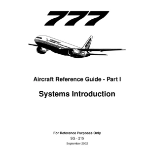 Boeing 777 Aircraft Reference Guide - Systems Introduction Training Manual PDF