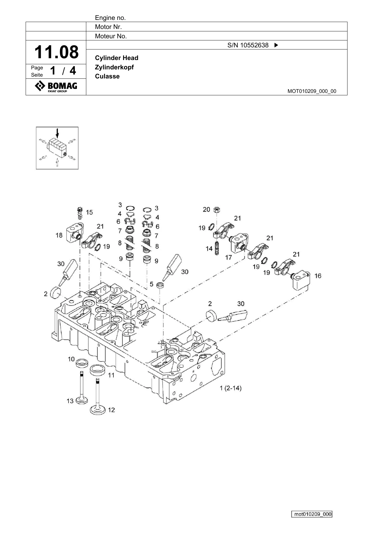 Bomag BW 24 RH Pneumatic Tyred Roller Spare Parts Catalogue 2019-2025 Deutz TCD2012 - Image 3